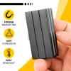 imageDIYMAG 12 Pack Strong Neodymium Bar MagnetsBlack Powerful Rare Earth Magnets Heavy Duty Metal Neodymium Magnet with DoubleSided Adhesive for Fridge Kitchen DIY Craft and Office Science 40x10x5mmBlack