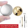 imageDIYMAG 20 Pack Strong Magnets with Double Sided Adhesive 126quot x 012quot Round Permanent Powerful Neodymium Disc Rare Earth Magnet for Fridge Classroom DIY Building Scientific Craft and Office BlackSilver