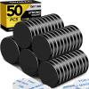 imageDIYMAG 20 Pack Strong Magnets with Double Sided Adhesive 126quot x 012quot Round Permanent Powerful Neodymium Disc Rare Earth Magnet for Fridge Classroom DIY Building Scientific Craft and Office BlackBlack