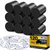 imageDIYMAG 20 Pack Strong Magnets with Double Sided Adhesive 126quot x 012quot Round Permanent Powerful Neodymium Disc Rare Earth Magnet for Fridge Classroom DIY Building Scientific Craft and Office BlackBlack