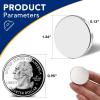 imageDIYMAG 20 Pack Strong Magnets with Double Sided Adhesive 126quot x 012quot Round Permanent Powerful Neodymium Disc Rare Earth Magnet for Fridge Classroom DIY Building Scientific Craft and Office BlackSilver