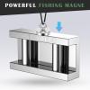 imageDIYMAG 2Pack 270 lbs123 KG Pulling Force Powerful Fishing Magnetswith Countersunk Hole Eyebolt Diameter 188 inch48 mm for Retrieving in River and Magnetic Fishing100mm
