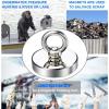 imageDIYMAG 2Pack 270 lbs123 KG Pulling Force Powerful Fishing Magnetswith Countersunk Hole Eyebolt Diameter 188 inch48 mm for Retrieving in River and Magnetic Fishing75mm 2P