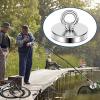 imageDIYMAG 2Pack 270 lbs123 KG Pulling Force Powerful Fishing Magnetswith Countersunk Hole Eyebolt Diameter 188 inch48 mm for Retrieving in River and Magnetic Fishing100mm