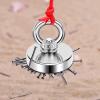 imageDIYMAG 2Pack 270 lbs123 KG Pulling Force Powerful Fishing Magnetswith Countersunk Hole Eyebolt Diameter 188 inch48 mm for Retrieving in River and Magnetic Fishing44mm