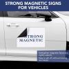 imageDIYMAG 2Pcs Blank Car Magnets 17x12 Inch Rounded Corners Flexible Magnetic Bumper Sticker Set for Advertising Logo Scratch ampamp Dent Prevention