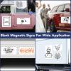 imageDIYMAG 2Pcs Blank Car Magnets 24x12 Inch Cars Door Magnet Signs Rounded Corners Flexible Magnetic Bumper Sticker to Advertise Cover Logo Prevent Vehicle Scratches Dents24x122P