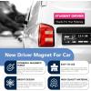imageDIYMAG 2Pcs Blank Car Magnets 24x12 Inch Cars Door Magnet Signs Rounded Corners Flexible Magnetic Bumper Sticker to Advertise Cover Logo Prevent Vehicle Scratches Dents9x326P