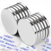 imageDIYMAG 4 Pack Strong Magnets with Double Sided Adhesive 126quot x 012quot Round Permanent Powerful Neodymium Disc Rare Earth Magnet for Fridge Classroom DIY Building Scientific Craft and OfficeSilver