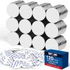 imageDIYMAG 4 Pack Strong Magnets with Double Sided Adhesive 126quot x 012quot Round Permanent Powerful Neodymium Disc Rare Earth Magnet for Fridge Classroom DIY Building Scientific Craft and OfficeSilver