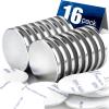 imageDIYMAG 4 Pack Strong Magnets with Double Sided Adhesive 126quot x 012quot Round Permanent Powerful Neodymium Disc Rare Earth Magnet for Fridge Classroom DIY Building Scientific Craft and OfficeSilver