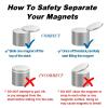 imageDIYMAG 4 Pack Strong Magnets with Double Sided Adhesive 126quot x 012quot Round Permanent Powerful Neodymium Disc Rare Earth Magnet for Fridge Classroom DIY Building Scientific Craft and OfficeSilver