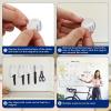 imageDIYMAG 4 Pack Strong Magnets with Double Sided Adhesive 126quot x 012quot Round Permanent Powerful Neodymium Disc Rare Earth Magnet for Fridge Classroom DIY Building Scientific Craft and OfficeSilver