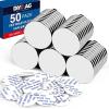imageDIYMAG 4 Pack Strong Magnets with Double Sided Adhesive 126quot x 012quot Round Permanent Powerful Neodymium Disc Rare Earth Magnet for Fridge Classroom DIY Building Scientific Craft and OfficeSilver