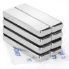 imageDIYMAG 4 Pack Strong Neodymium Bar Magnets Powerful Rare Earth Magnetic Heavy Duty Metal Magnet with DoubleSided Adhesive for Fridge Kitchen DIY Craft and Office Science 40x10x5mmSilver