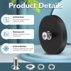 imageDIYMAG 4Pcs Rubber Coated AntiScratch Mounting Magnets Adhesive Power 30LBS Neodymium Magnet Based with M5 Threaded Studs Strong Magnetic Hold The Base for Light Bar Mirror Camera PTZ169 Inch20p Cross Bolt