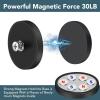 imageDIYMAG 4Pcs Rubber Coated AntiScratch Mounting Magnets Adhesive Power 30LBS Neodymium Magnet Based with M5 Threaded Studs Strong Magnetic Hold The Base for Light Bar Mirror Camera PTZ169 Inch10p Cross Bolt