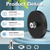 imageDIYMAG 4Pcs Rubber Coated AntiScratch Mounting Magnets Adhesive Power 30LBS Neodymium Magnet Based with M5 Threaded Studs Strong Magnetic Hold The Base for Light Bar Mirror Camera PTZ169 Inch4p Cross Bolt