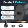 imageDIYMAG 4Pcs Rubber Coated AntiScratch Mounting Magnets Adhesive Power 30LBS Neodymium Magnet Based with M5 Threaded Studs Strong Magnetic Hold The Base for Light Bar Mirror Camera PTZ169 Inch10p Hex Bolt