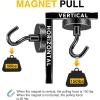 imageDIYMAG 6 Packs Magnetic Hooks150 Lb Heavy Duty Neodymium Magnets for Refrigerator Strong Cruise Ship Essentials Hook for Hanging Magnetics Hanger for Grill150lbs8P