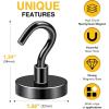 imageDIYMAG 6 Packs Magnetic Hooks150 Lb Heavy Duty Neodymium Magnets for Refrigerator Strong Cruise Ship Essentials Hook for Hanging Magnetics Hanger for Grill118lbs12P