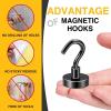 imageDIYMAG 6 Packs Magnetic Hooks150 Lb Heavy Duty Neodymium Magnets for Refrigerator Strong Cruise Ship Essentials Hook for Hanging Magnetics Hanger for Grill80lbs12P