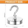 imageDIYMAG 6 Packs Magnetic Hooks150 Lb Heavy Duty Neodymium Magnets for Refrigerator Strong Cruise Ship Essentials Hook for Hanging Magnetics Hanger for Grill150lbs6P