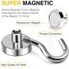imageDIYMAG 6 Packs Magnetic Hooks150 Lb Heavy Duty Neodymium Magnets for Refrigerator Strong Cruise Ship Essentials Hook for Hanging Magnetics Hanger for Grill50lbs6P