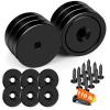 imageDIYMAG 6Pcs 126 inch 110lb Neodymium Round Base Cup MagnetStrong Rare Earth Magnets with Heavy Duty Countersunk Hole and Stainless Screws for Refrigerator Magnets Office Craft BlackBlack