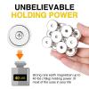 imageDIYMAG 6Pcs Neodymium Round Base Cup Magnet 40LBS Strong Rare Earth Magnets with Heavy Duty Countersunk Hole and Stainless Screws for Refrigerator Magnets Office Craft 079 x 02 inch SilverSilver