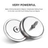 imageDIYMAG 6Pcs Neodymium Round Base Cup MagnetStrong Rare Earth Magnets with Heavy Duty Countersunk Hole and Stainless Screws for Refrigerator Magnets Office Craft 142 inch Blacksilver