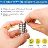 imageDIYMAG 6Pcs Neodymium Round Base Cup MagnetStrong Rare Earth Magnets with Heavy Duty Countersunk Hole and Stainless Screws for Refrigerator Magnets Office Craft 142 inch Blacksilver