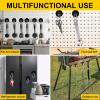 imageDIYMAG Black Magnetic Hooks 150LBS Strong Heavy Duty Neodymium Magnet Hooks with Swivel Carabiner Hook Great for Your Refrigerator and Other Magnetic Surfaces36mm Diameter150lbs4P