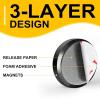 imageDIYMAG Ceramic Round Magnets for Crafts 75 Packs with Adhesive Backing 098Inch 25mm Small Magnets Perfect for Fridge DIY Building Scientific Craft and Office098  02Inch75p12x3mm