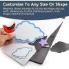 imageDIYMAG Magnetic Adhesive Sheets 4quot x 6quot 40 Pack Cuttable Magnetism Sheet Flexible Magnet with Adhesives for Crafts Photos Easy Peel and Stick8 x 10
