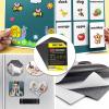 imageDIYMAG Magnetic Adhesive Sheets 8quot x 10quot 25 Pack Magnetics Sheet with Adhesives Backing Flexible Magnet for Crafts Photos and Die Storage Easy Peel and Stick to Cut into Any Size4 x 6
