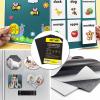 imageDIYMAG Magnetic Adhesive Sheets 8quot x 10quot 25 Pack Magnetics Sheet with Adhesives Backing Flexible Magnet for Crafts Photos and Die Storage Easy Peel and Stick to Cut into Any Size4 x 6