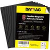 imageDIYMAG Magnetic Adhesive Sheets 8quot x 10quot 25 Pack Magnetics Sheet with Adhesives Backing Flexible Magnet for Crafts Photos and Die Storage Easy Peel and Stick to Cut into Any Size8 x 10