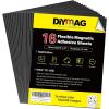 imageDIYMAG Magnetic Adhesive Sheets 8quot x 10quot 25 Pack Magnetics Sheet with Adhesives Backing Flexible Magnet for Crafts Photos and Die Storage Easy Peel and Stick to Cut into Any Size8 x 10