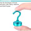 imageDIYMAG Magnetic Hooks 30lbs Magnet Hook 2025 Cruise Cabin Ship Essentials Heavy Duty Strong Magnets Refrigerator Fridge Hanging for Classroom Beach Vacation Kitchen Grills Home 60 PackGreen