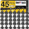 imageDIYMAG Magnetic Hooks 30lbs Magnet Hook 2025 Cruise Cabin Ship Essentials Heavy Duty Strong Magnets Refrigerator Fridge Hanging for Classroom Beach Vacation Kitchen Grills Home 60 PackBlack