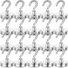 imageDIYMAG Magnetic Hooks 30lbs Magnet Hook 2025 Cruise Cabin Ship Essentials Heavy Duty Strong Magnets Refrigerator Fridge Hanging for Classroom Beach Vacation Kitchen Grills Home 60 PackSilver