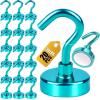 imageDIYMAG Magnetic Hooks 30lbs Magnet Hook 2025 Cruise Cabin Ship Essentials Heavy Duty Strong Magnets Refrigerator Fridge Hanging for Classroom Beach Vacation Kitchen Grills Home 60 PackGreen