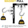 imageDIYMAG Magnetic Hooks 30lbs Magnet Hook 2025 Cruise Cabin Ship Essentials Heavy Duty Strong Magnets Refrigerator Fridge Hanging for Classroom Beach Vacation Kitchen Grills Home 60 PackSilver