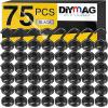 imageDIYMAG Magnetic Hooks 30lbs Magnet Hook 2025 Cruise Cabin Ship Essentials Heavy Duty Strong Magnets Refrigerator Fridge Hanging for Classroom Beach Vacation Kitchen Grills Home 60 PackBlack