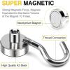 imageDIYMAG Magnetic Hooks 30lbs Magnet Hook 2025 Cruise Cabin Ship Essentials Heavy Duty Strong Magnets Refrigerator Fridge Hanging for Classroom Beach Vacation Kitchen Grills Home 60 PackSilver