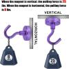 imageDIYMAG Magnetic Hooks 30lbs Magnet Hook 2025 Cruise Cabin Ship Essentials Heavy Duty Strong Magnets Refrigerator Fridge Hanging for Classroom Beach Vacation Kitchen Grills Home 60 PackPurple
