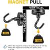 imageDIYMAG Magnetic Hooks 30lbs Magnet Hook 2025 Cruise Cabin Ship Essentials Heavy Duty Strong Magnets Refrigerator Fridge Hanging for Classroom Beach Vacation Kitchen Grills Home 60 PackBlack