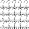 imageDIYMAG Magnetic Hooks 30lbs Magnet Hook 2025 Cruise Cabin Ship Essentials Heavy Duty Strong Magnets Refrigerator Fridge Hanging for Classroom Beach Vacation Kitchen Grills Home 60 PackSilver