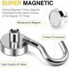 imageDIYMAG Magnetic Hooks 30lbs Magnet Hook 2025 Cruise Cabin Ship Essentials Heavy Duty Strong Magnets Refrigerator Fridge Hanging for Classroom Beach Vacation Kitchen Grills Home 60 PackSilver